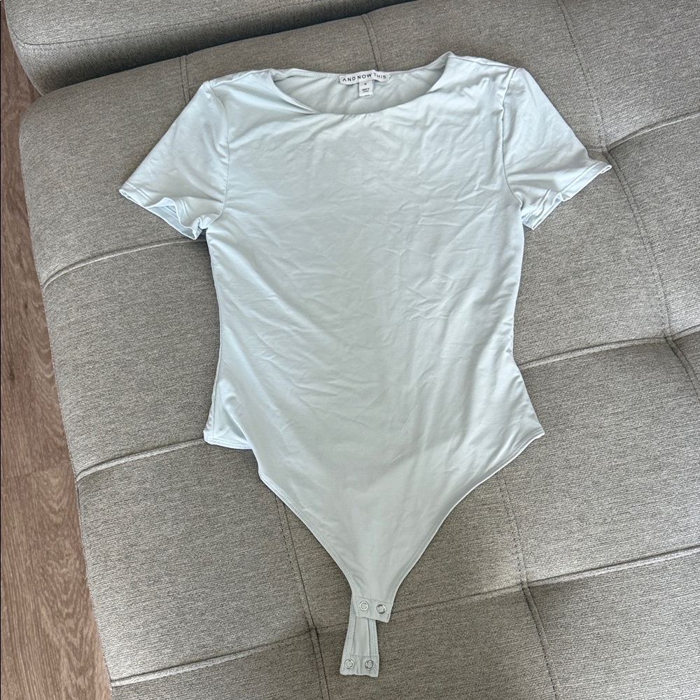 Light Blue Short Sleeve Bodysuit